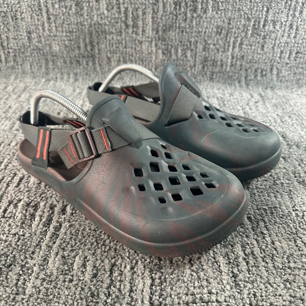 Chaco Clogs Men 10 Chillos Clog Black Red Tie Dye Strap Lightweight Water Shoes
